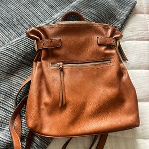 Sole Society Emery Faux Leather Backpack.